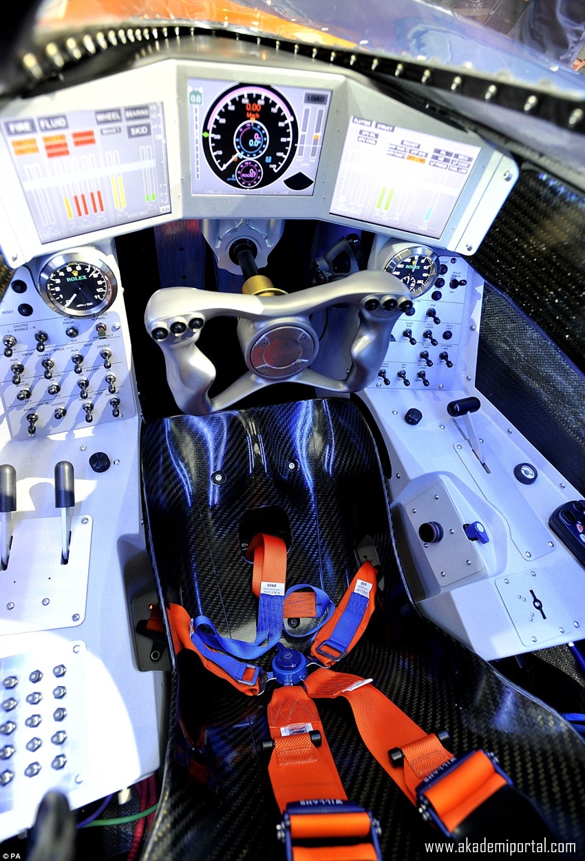 Bloodhound SSC on tour! Supersonic car makes it world debut in London ahead of its 1,000mph record-breaking run 