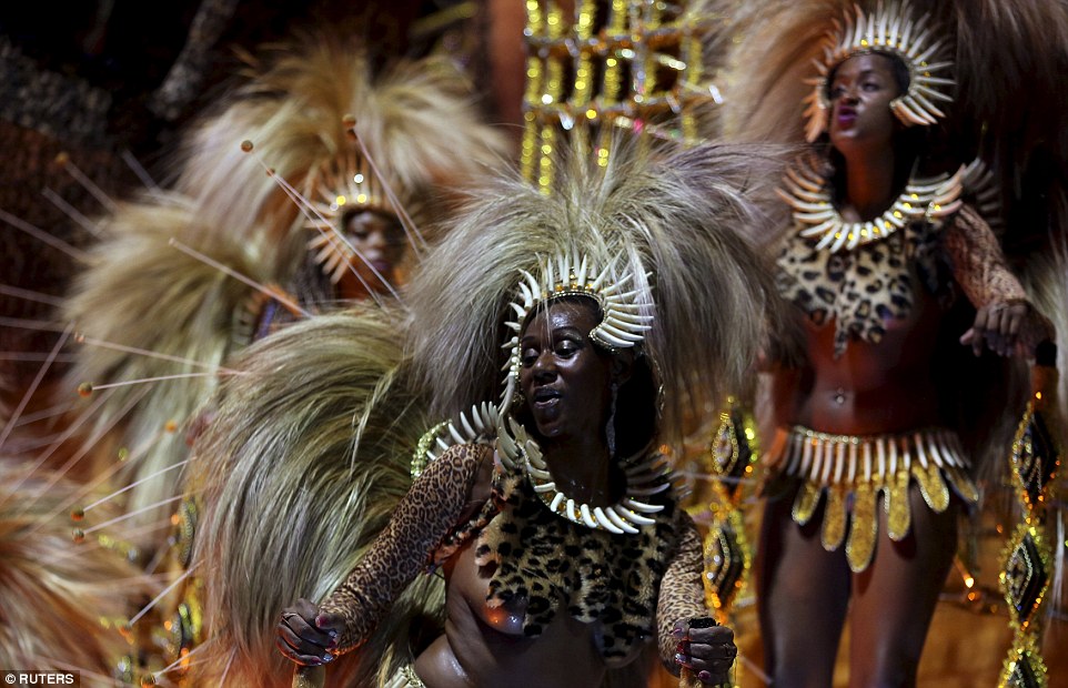 It's Carnival! Brazil's five day festival of dancing, bare flesh and wild costumes gets underway It's Carnival! Brazil's five day festival of dancing, bare flesh and wild costumes gets underway