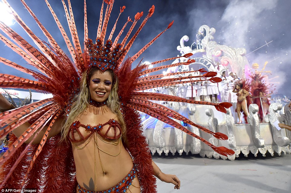 It's Carnival! Brazil's five day festival of dancing, bare flesh and wild costumes gets underway It's Carnival! Brazil's five day festival of dancing, bare flesh and wild costumes gets underway