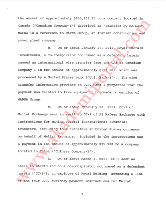 İşte Reza Zarrab iddianamesinde yer alan suçlamalar