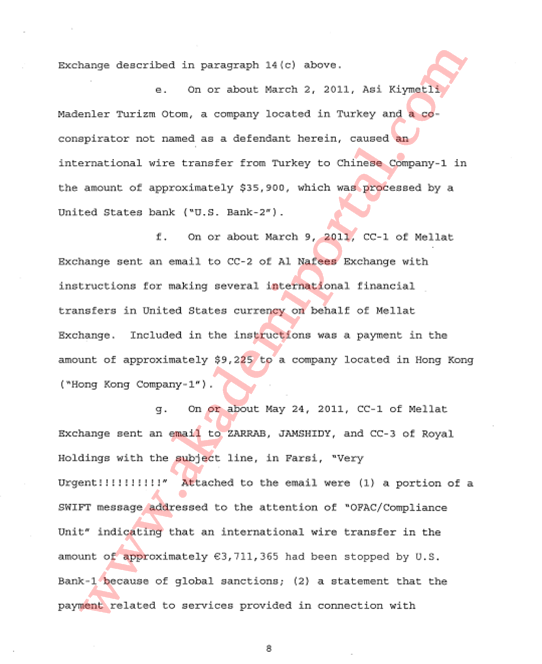 İşte Reza Zarrab iddianamesinde yer alan suçlamalar