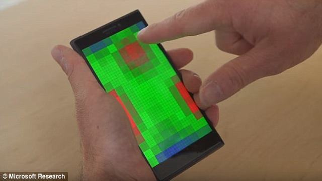 Microsoft's pre-touch technology uses sensors around the edge of a phone