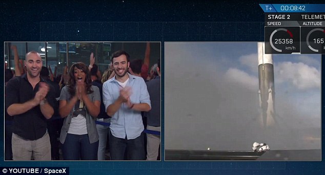 SpaceX launches Asian satellite attempts land rocket SpaceX launches Asian satellite attempts land rocket