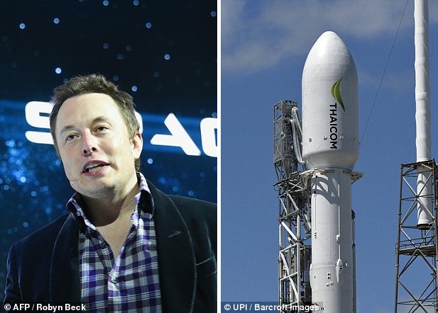 SpaceX launches Asian satellite attempts land rocket SpaceX launches Asian satellite attempts land rocket
