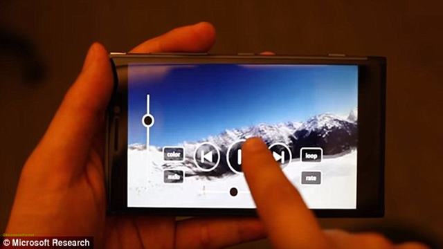 Microsoft's pre-touch technology uses sensors around the edge of a phone