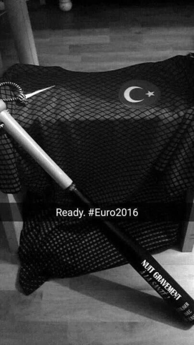 Turkish fans posted threatening images on the internet before EURO 2016