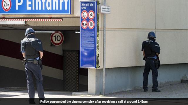 A gunman has been shot dead after opening fire inside a cinema in Western Germany