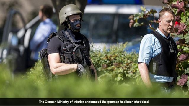A gunman has been shot dead after opening fire inside a cinema in Western Germany