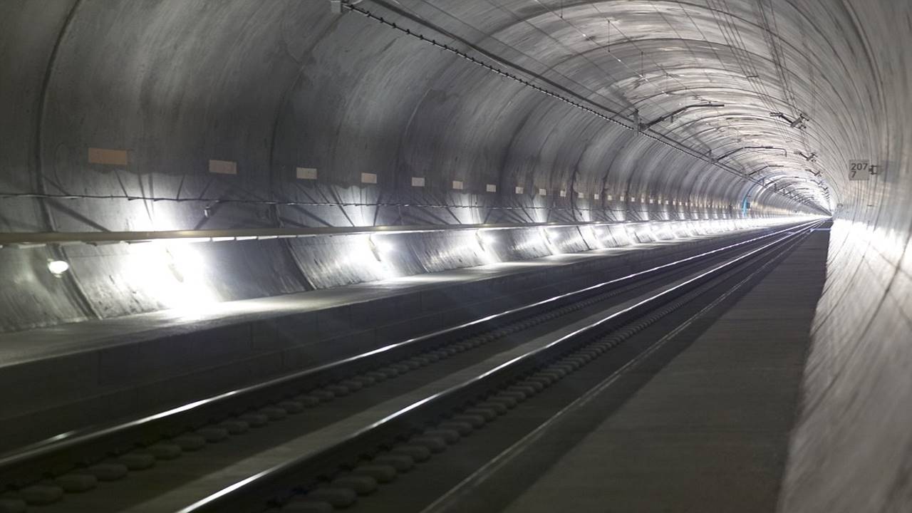 Look inside world's longest rail tunnel in Switzerland Look inside world's longest rail tunnel in Switzerland