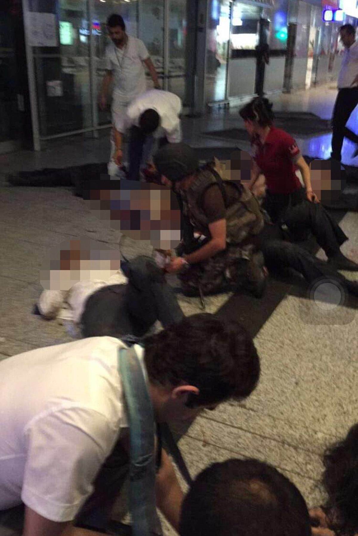 Three suicide bombers kill at least 28 and wound 60 detonating explosive vests in Istanbul airport