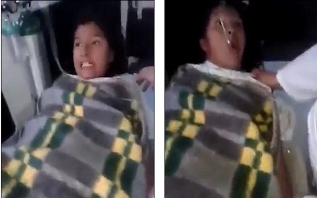 Disturbing footage of 'possessed' woman with demonic voice