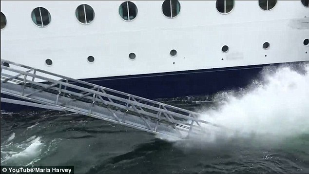 Celebrity Infinity crashes into dock in Ketchikan
