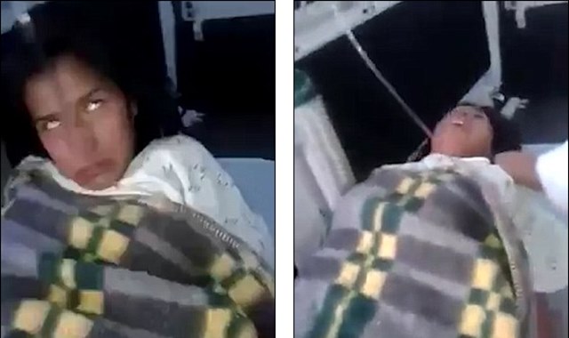 Disturbing footage of 'possessed' woman with demonic voice