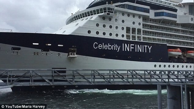 Celebrity Infinity crashes into dock in Ketchikan