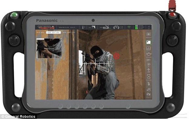 The tiny drone tank packing a pistol: Israeli 'combat robot' has its own remote controlled Glock to shoot at enemies