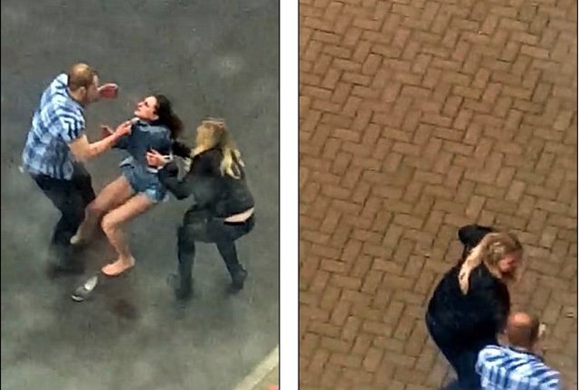 Watch Shocking video shows man punching girlfriend to the floor