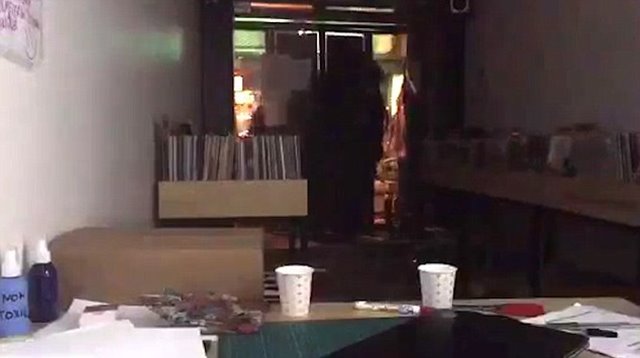 A mob of 20 Islamist extremists attacked guests at a Radiohead listening party because they were drinking alcohol during Ramadan