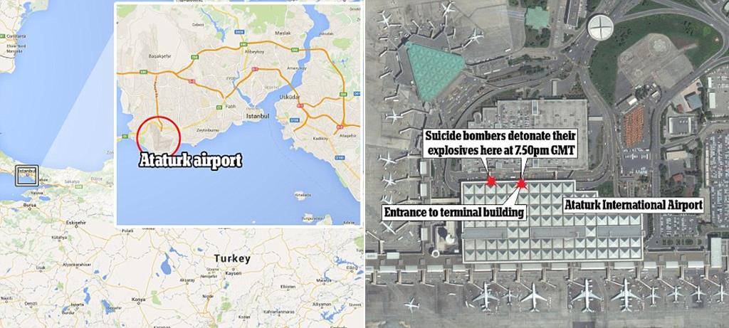 Terrör İn Turkey: Terrorist Attacks And Video Details For İstanbul Ataturk Airport