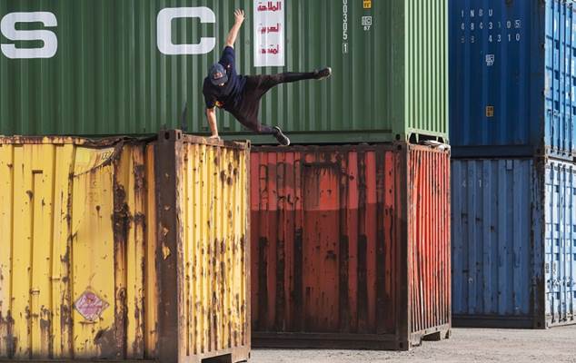 Spectacular show: Freerunners show off exceptional skill at Haydarpasa Port in Turkey
