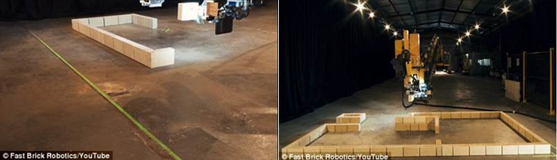 Robot brickie: It can work 24 hours day, and finish an entire house in just two days