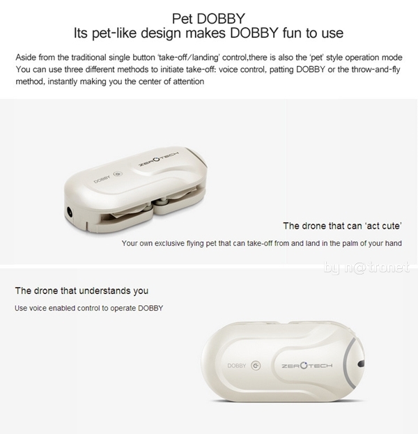 Zerotech dobby mini selfie wifi app kontrol Drone