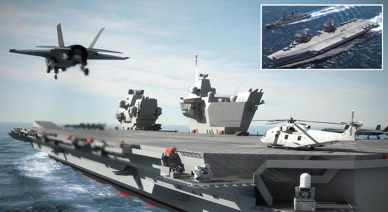 Coming soon: The new HMS Queen Elizabeth aircraft carrier
