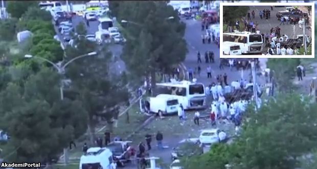 Diyarbakır'daki patlamada 12 polis ile 32 sivil yaralandı