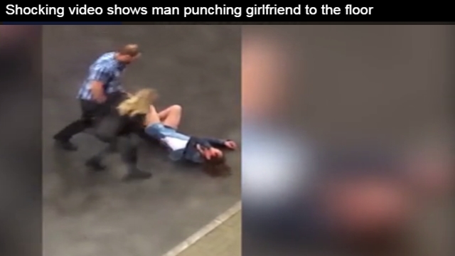 Watch Shocking video shows man punching girlfriend to the floor