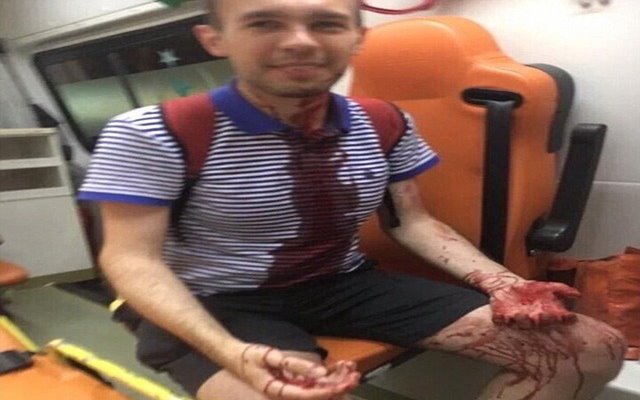 A mob of 20 Islamist extremists attacked guests at a Radiohead listening party because they were drinking alcohol during Ramadan