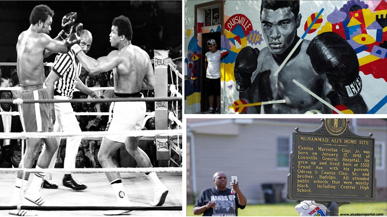 'The Greatest' comes home: Muhammad Ali's body arrives in Louisville as hundreds flock to his childhood home to pay tribute