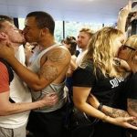 LGBT: Same-sex couples stage protest in Sainsbury's with 'kiss in'