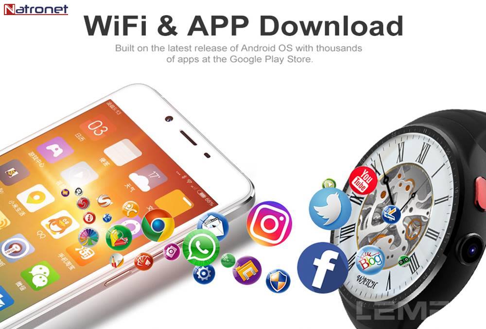 Lemfo Les1 Akıllı Saat +Telefon Android 5.1 -Türkiye