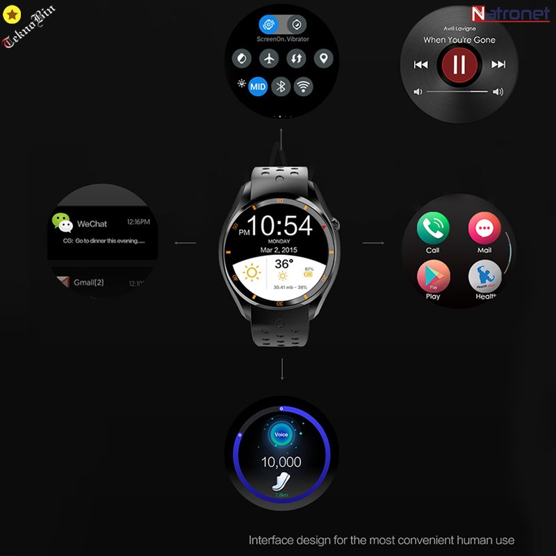 Akıllı Saatler: Lüks kaliteli akıllı saatler lemfo lm5 Natronet'te