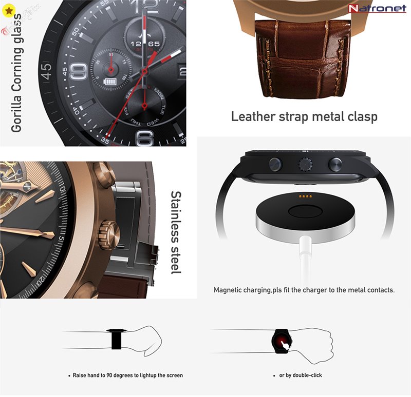 Akıllı Saatler: Lüks kaliteli akıllı saatler lemfo lm5 Natronet'te