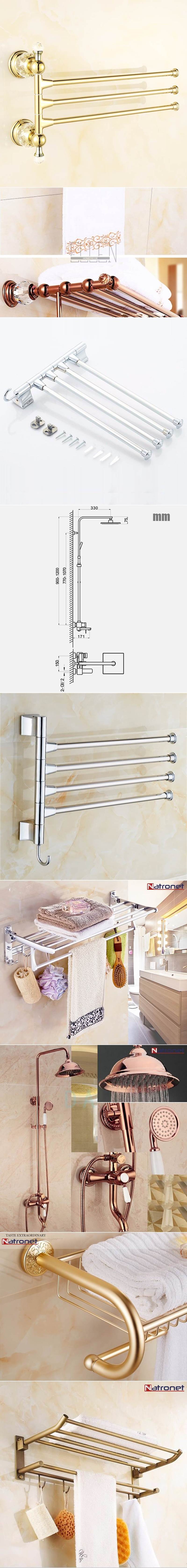 Lüks banyo havluluklar altın kaplama pirinç- bronz ürünler Lüks banyo havluluklar altın kaplama pirinç- bronz ürünler