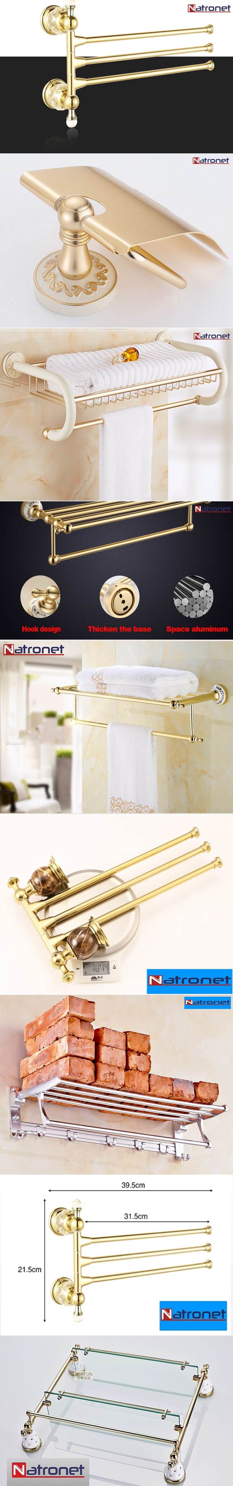 Lüks banyo havluluklar altın kaplama pirinç- bronz ürünler Lüks banyo havluluklar altın kaplama pirinç- bronz ürünler