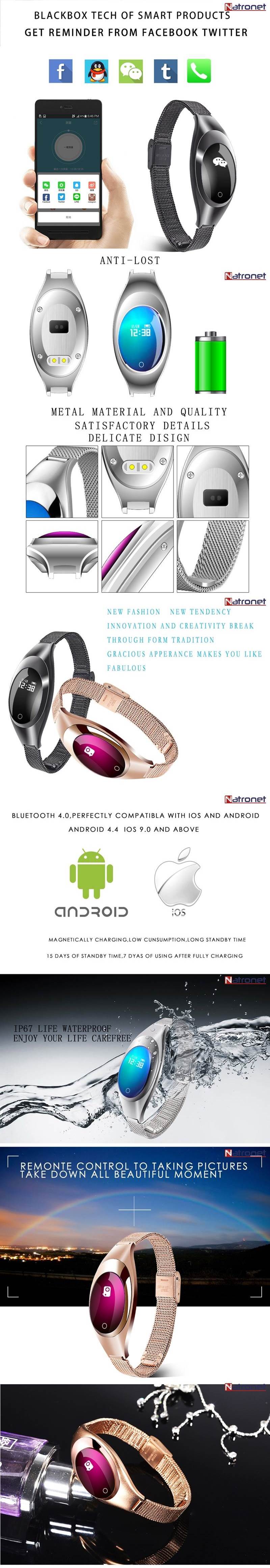 Kadın moda akıllı bileklikler Oksijen Kan Basıncı Nabız Pedometre takibi Kadın moda akıllı bileklikler Oksijen Kan Basıncı Nabız Pedometre takibi