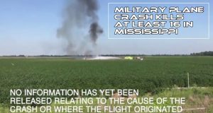 Military plane crash kills at least 16 in Mississippi: Video