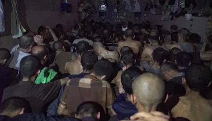 ISIS: Captured Islamic State fighters held in crowded prison