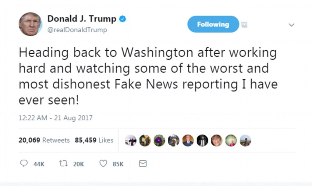 The most dishonest Fake News I have ever seen
