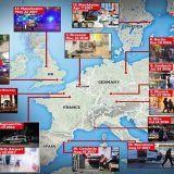 Terror Archive: Map shows jihadi attacks Europe two years (Europe)