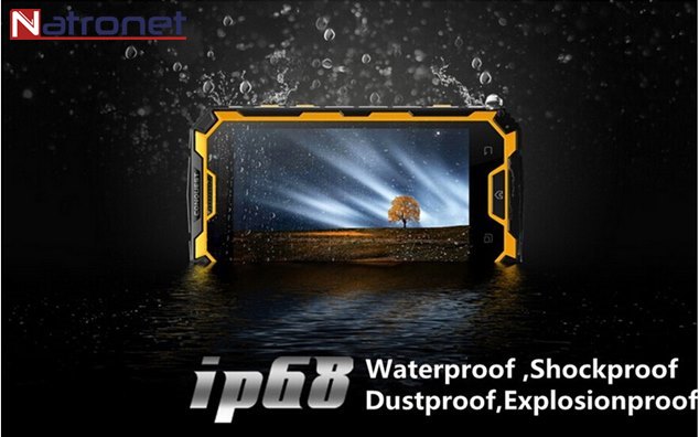 Su Geçirmez Telefon 6000 mAh Pil GPS NFC PTT 4G