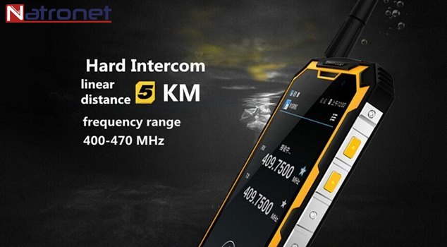 Su Geçirmez Telefon 6000 mAh Pil GPS NFC PTT 4G