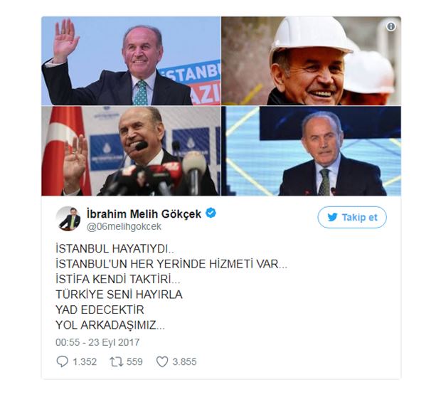 Mütercimler: 'Melih Gökçek bugün yarın görevden alınabilir'