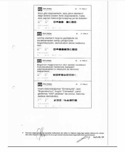 Gazeteci Ahmet Şık'ın savunmasının tam metni