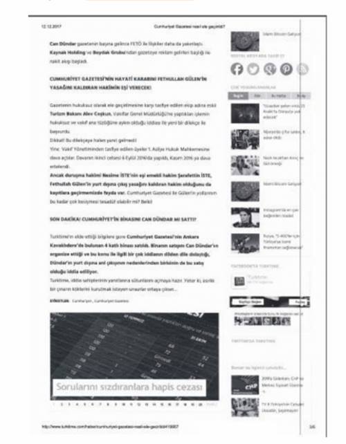 Gazeteci Ahmet Şık'ın savunmasının tam metni