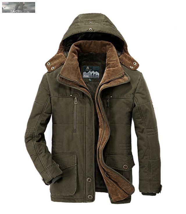 Askeri Stil Ceketler: Erkek Mont - Parka Jaqueta Masculino