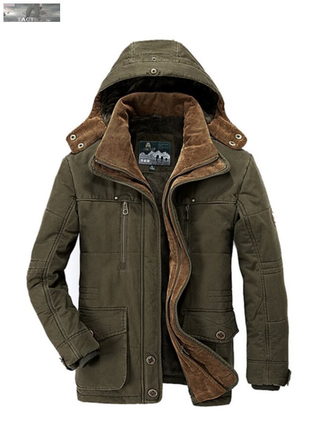 Askeri Stil Ceketler: Erkek Mont - Parka Jaqueta Masculino
