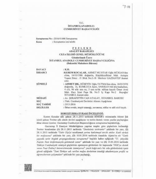 Gazeteci Ahmet Şık'ın savunmasının tam metni