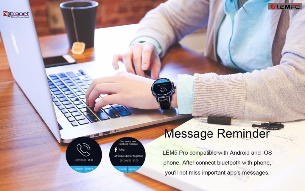 Lemfo Lem5 Pro Akıllı Saat Türkiye